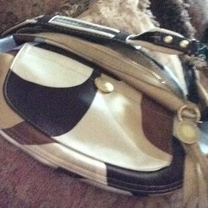 Coach multi-color silk purse